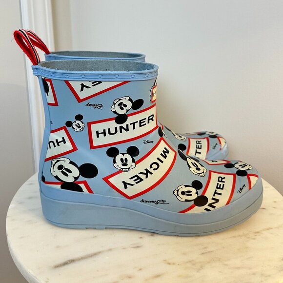 HUNTER x DISNEY Mickey Mouse Rain Boots in Multi Size US 8 / UK 6 - Picture 5 of 8